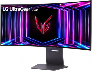    LG 34" 34GS95QE-B Curved 800R, 21:9, OLED, 3440x1440, 0,03ms, 275cd, 240Hz, 2x Gray/Violet - 