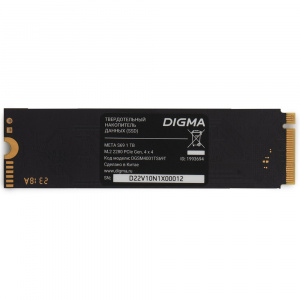 SSD- Digma 1TB PCIe 4.0 x4 Meta S69 M.2 2280 DGSM4001TS69T