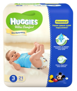    Huggies Ultra Comfort (21 )   - 