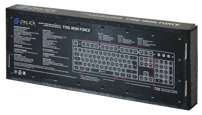 Игровая клавиатура oklick 790g iron force обзор