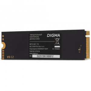 SSD- Digma 1TB PCIe 4.0 x4 Meta S69 M.2 2280 DGSM4001TS69T