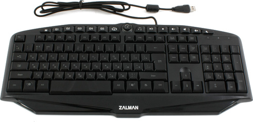 Клавиатура Zalman ZM-K400G USB, Black мембранная; USB; клавиш - 118