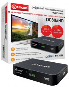 TV- D-COLOR DC802HD, black