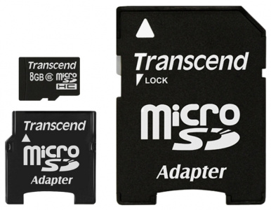     Transcend microSDHC 8Gb +  SD  miniSD - 