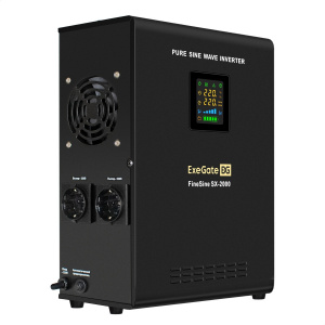 ���� ������ ��� ExeGate FineSine SX-2000.LCD.AVR.2SH (2000VA/1400W, ������ ���������, LCD-�������) ������ ��������-�������� ������������
