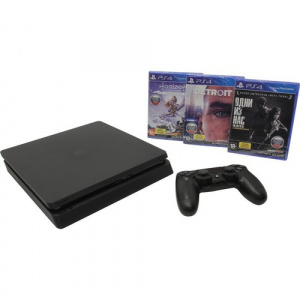   SONY PlayStation 4 (Detroit, Horizon: Zero Dawn, The Last of Us) black