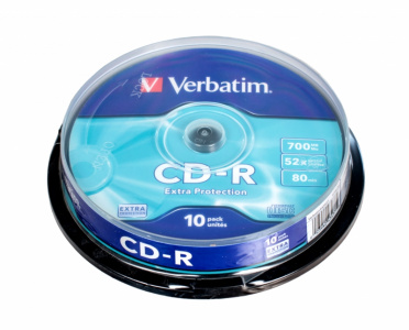 CD- Verbatim 700 52x Cake Box (10)