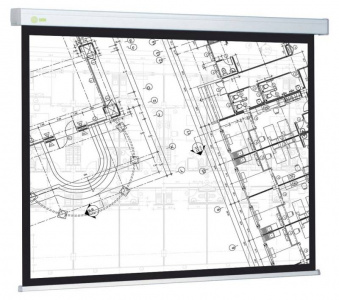 ���� ������ ����� ��� ��������� Cactus CS-PSW-104x186 Wallscreen (16:9) ��������-�������� ������������