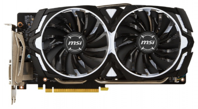  MSI GeForce GTX 1060 ARMOR 3G OCV1 (GDDR5, DVI-D + 2xHDMI + 2xDP)