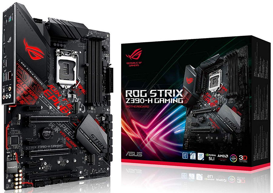 Материнская плата Asus ROG STRIX Z390-H GAMING ATX, чипсет Intel