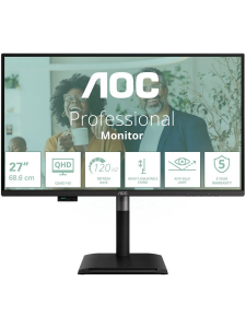 ���� ������ ������� 27" AOC Q27P4CV ������ 2560x1440/120Hz/IPS/4ms/HDMI/DP/USB ��������-�������� ������������