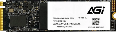 SSD- Agi M.2 2280 Gen3 1Tb 1T0G43AI818