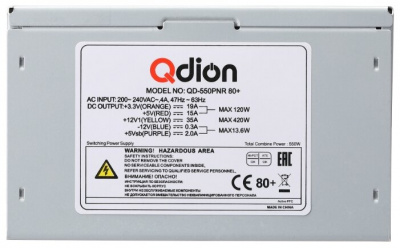   Qdion QD-550PNR 80+ 550W