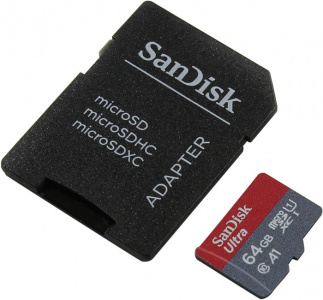    SanDisk Ultra microSDXC Class 10 64Gb + SD adapter - 