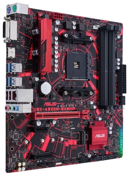 Материнская плата Asus EX-A320M-Gaming microATX (mATX), чипсет AMD A320 ...