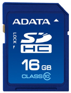���� ������ ����� ������ A-Data SDHC 16Gb Class 10 ��������-�������� ������������