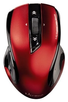 Мышь Hama Wireless Laser Mouse Mirano black-red оптическая лазерная  беспроводная (радиоканал), USB • кнопок 6 • для правой руки