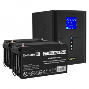 ���� ������ �������� ��� EX295989RUS + ������� 65A� EX282980RUS 2�� ExeGate SineTower SZ-2000.LCD.AVR.3SH.1C13.U ��������-�������� ������������