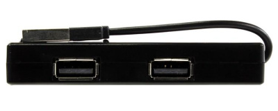   USB- 5bites HB24-204BK (4x USB 2.0, ), Black - 