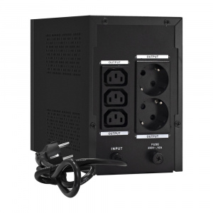 ���� ������ ���� �������������� ������� ExeGate SpecialPro UNB-1200.LED.AVR.2SH.3C13 1200VA/750W, LED, AVR, 2*Schuko+3*C13 Black ��������-�������� ������������