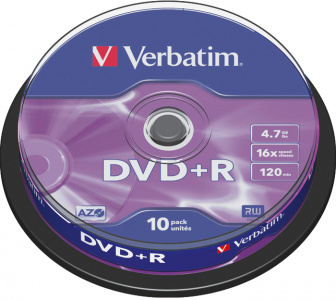 DVD- Verbatim 4.7 Gb, 16x, Cake Box (10)