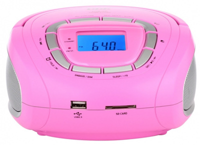 Фото товара Магнитола BBK BS05 pink/silver интернет-магазина ТопКомпьютер