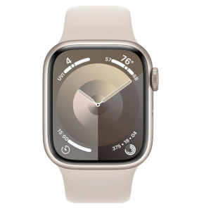 - Apple Watch Series 9 A2978, 41, Starlight Aluminium Case/Starlight S/B-S/L (MR8U3ZP/A)