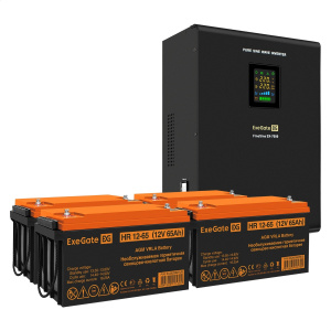 ���� ������ ��� EX296005RUS + ������� 65A� EX282982RUS 4�� ExeGate FineSine SX-7000.LCD.AVR.2SH.T ��������-�������� ������������