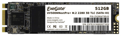 SSD- ExeGate NextPro+ 512  UV500TS512 (EX280473RUS)