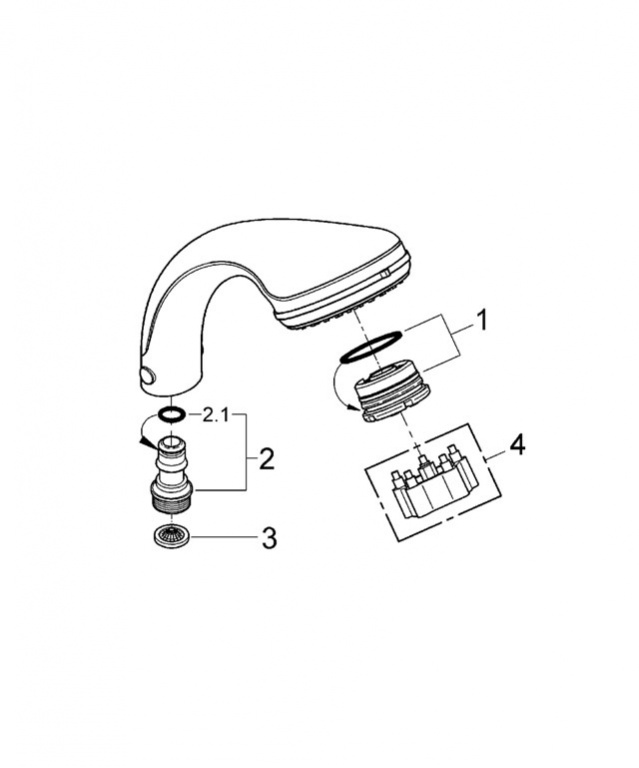 Как разобрать душ лейку grohe