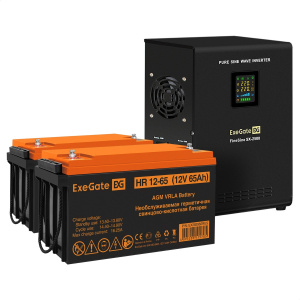 ���� ������ ��� EX296002RUS + ������� 65A� EX282982RUS 2�� ExeGate FineSine SX-2500.LCD.AVR.2SH ��������-�������� ������������