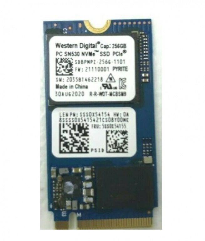 SSD-накопитель WD 256Gb M.2 2242 SN530 NVMe SDBPMPZ-256G-1101