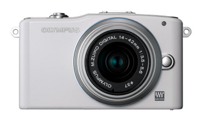 ���� ������ ����������� Olympus Pen E-PM1 Kit White-Silver ��������-�������� ������������